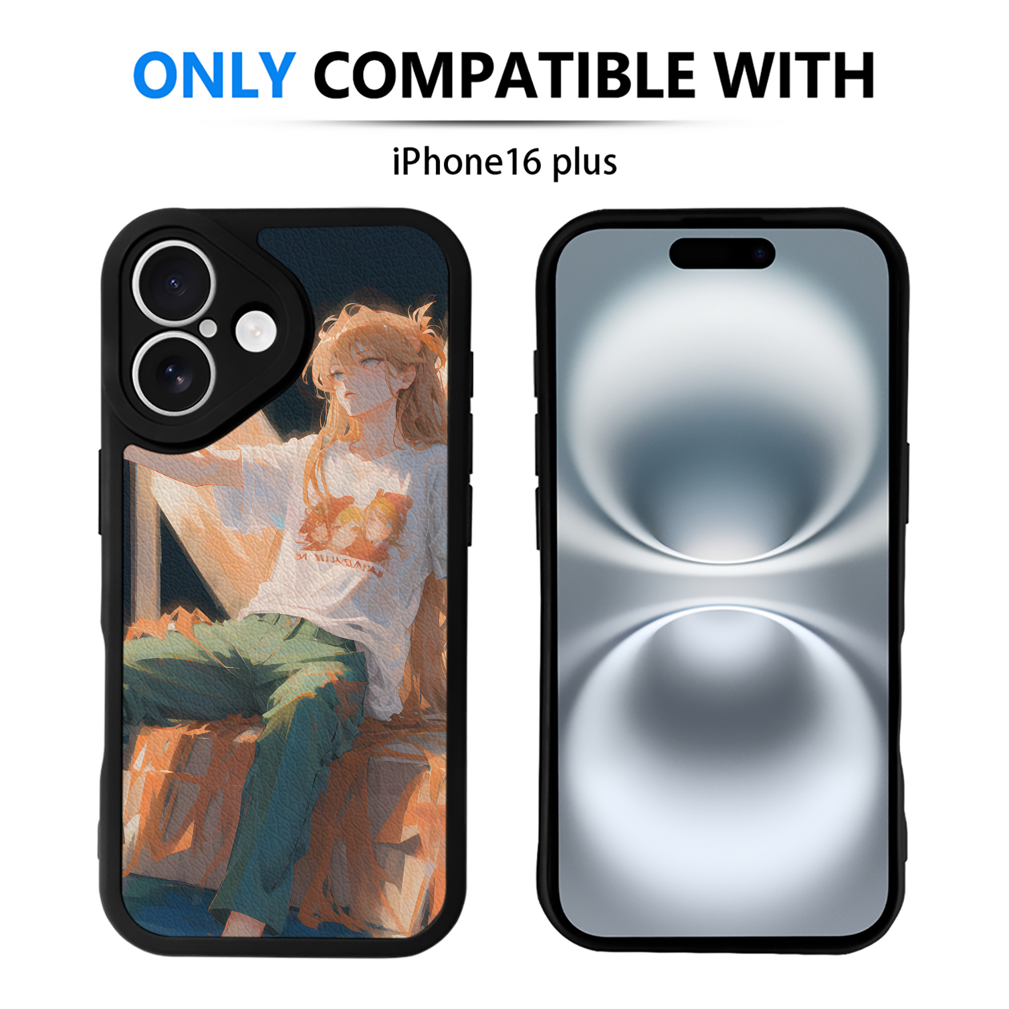 （画像用） EVA 新世紀エヴァンゲリオン 【iPhone 16シリーズ対応】シリコンスマホケース（レザー調） 材質：シリコン